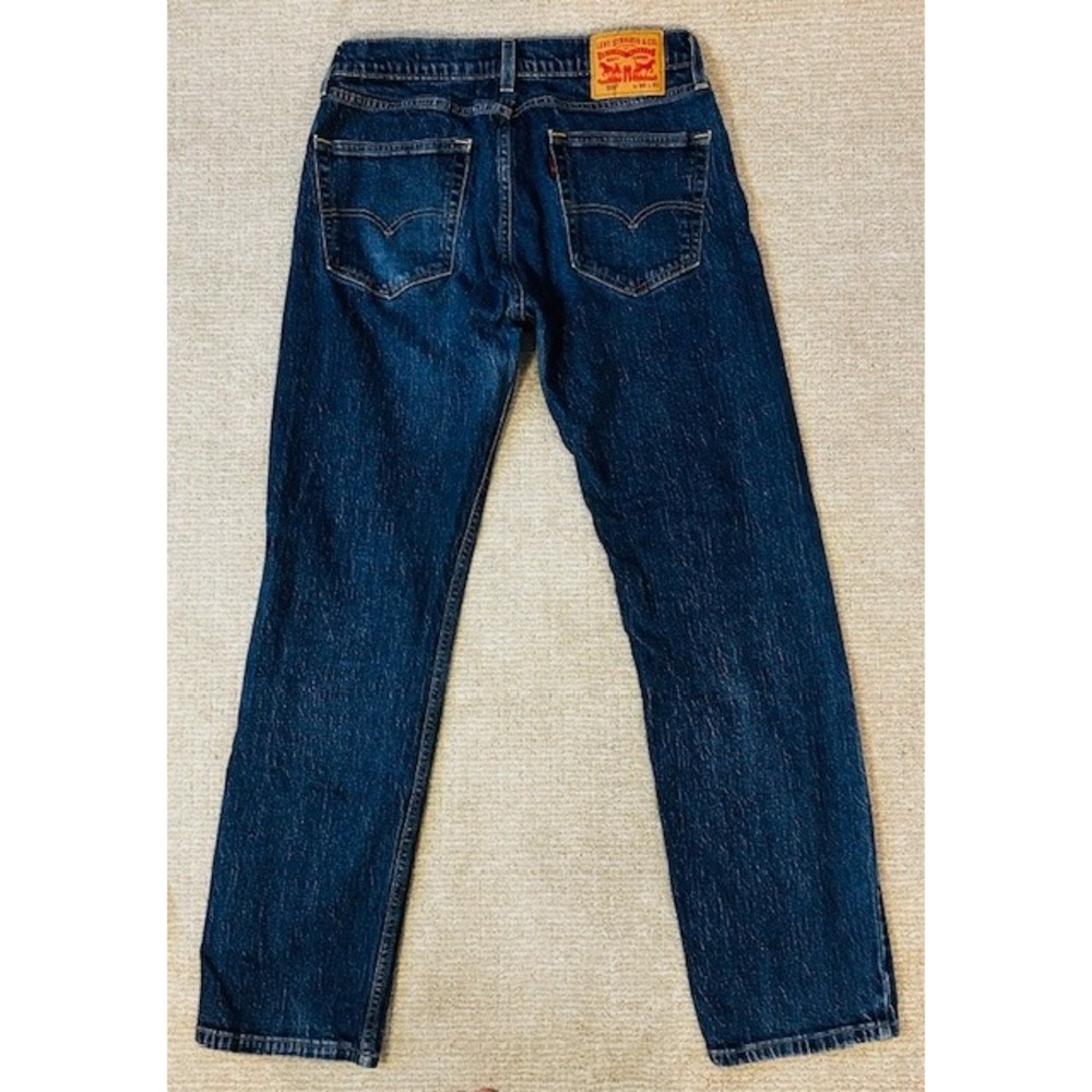 Levi's 505 Rare Trademark "R" Reg Fit Jeans W30 L32 Med Wash Classic Denim Jeans - Picture 2 of 4